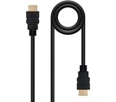 Nanocable HDMI V2.0, 0.5m cable HDMI 0,5 m HDMI tipo A (Estándar) Negro