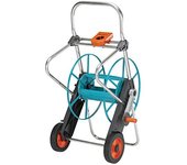 Gardena 2674-20 soporte de manguera Acero Negro, Azul, Naranja, Plata
