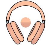 Apple AirPods MAX Auriculares inalámbricos de Diadema con cancelación Activa de Ruido de Nivel Profesional, Modo de Sonido Ambiente, Audio Espacial Personalizado, Carga por USB C, Naranja