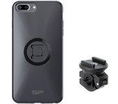 SP Connect Pack completo Moto Bundle montado en el espejo retrovisor - iPhone 8 Plus -
