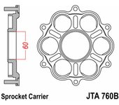 JT SPROCKETS Crown Holder - 6 Silentbloc Ducati -