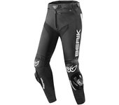 Berik Track Pantalones de cuero - Negro Blanco (52)