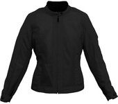 Helstons Stoner Mesh Damas motocicleta chaqueta textil - Negro (XL)