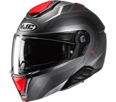 HJC i91 Arven Casco - Negro Rojo (M)