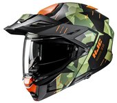 HJC i80 Roki Casco - Negro Verde Naranja (XS 54 55)