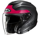HJC i31 Tevis Casco Jet - Negro Rosa (XS 54 55)