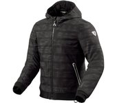 Revit Saros WB Letters Chaqueta textil de moto - Negro Gris Rojo (M)