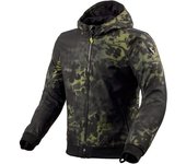 Revit Saros WB Camo Chaqueta textil de moto - Negro Verde (XL)