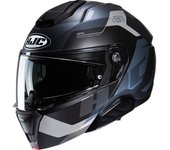 HJC i91 Carst Casco - Negro Gris Plata (XS 54 55)