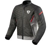 Revit Torque 2 H2O Chaqueta textil para motocicleta - Gris Rojo (S)