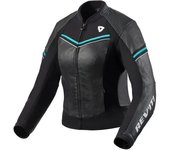 Revit Median Chaqueta de cuero para motocicleta para damas - Negro Azul (34)