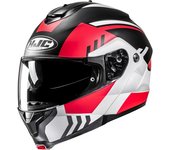 HJC C91N Kaon Casco - Negro Blanco Rojo (XS 54 55)