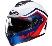 HJC C91N Nepos Casco - Blanco Rojo Azul (L)