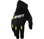 Shot Devo Guantes de Motocross para niños - Negro Amarillo (8/9)