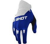 Shot Devo Guantes de Motocross - Blanco Azul (2XL)