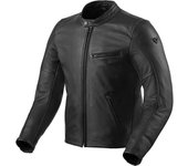 Revit Rino Chaqueta de cuero de motocicleta - Negro (48)