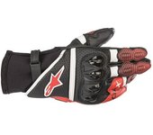 Alpinestars GP X V2 Guantes de motocicleta - Negro Blanco Rojo (3XL)