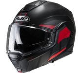 HJC i100 Beis Casco - Negro Rojo (XS 54 55)