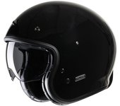 HJC V31 Solid Retro Casco Jet - Negro (XS 54 55)