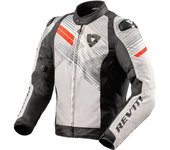 Revit Apex TL Chaqueta Textil Moto - Negro Blanco Rojo (S)