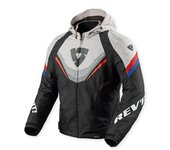 Revit Quantum 3 H2O Chaqueta textil de moto impermeable - Negro Gris (3XL)