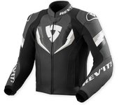 Revit Quantum 3 Chaqueta de cuero para moto perforada - Negro Gris (48)