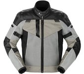 Spidi Vent Pro Chaqueta de cuero de motocicleta - Negro Blanco (46)