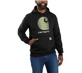 Carhartt Rain Defender C Logo Sudadera con capucha - Negro