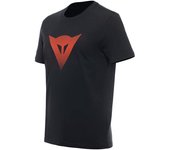 Dainese Logo Camiseta - Negro Rojo (XS)