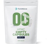 FutuNatura Cápsulas vacias 00 – veganas, 1000 cápsulas