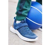 VERTBAUDET Zapatillas deportivas infantiles ligeras con cordones y cierre autoadherente azul