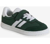 VERTBAUDET Zapatillas infantiles con cordones y cierre autoadherente, especial autonomía verde
