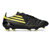 Adidas - Bota de fútbol F50 Elite Leather FG 2010, Unisex, Core Black-Yellow-Utility Yellow, 12 UK
