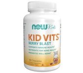 Kid Vits multivitamínico infantil 120 comprimidos masticables - NOW Foods