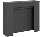 Itamoby Consola extensible 90x25/211 cm efecto madera antracita espatulado