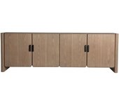 Kodu Mueble tv de madera de fresno en color marrón claro   de 180x40x60cm