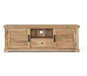 GINER Y COLOMER Mueble televisor con 2 puertas y 1 cajón en madera maciza de mango