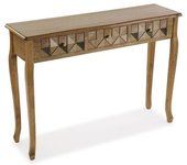 Versa Home Consola recibidor con 3 cajones en aglomerado efecto madera marrón