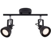 Nordlux Lámpara regleta de focos para techos negro con 2 luces orientables