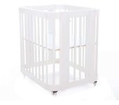 Alondra Minicuna, cuna y cama todo en uno (4en1) blanca 60x80 cm > 70x140 cm