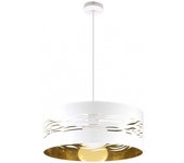 FABRILAMP Colgante Niebla 1xE27 Blanco Blanco Oro 50D