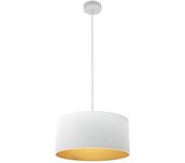Colgante anuska 1xe27 blanco/blanco-oro regx40x40 cm