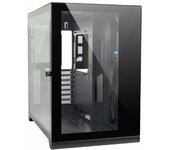 Inter-Tech C-703 Vision ATX - Carcasa para videojuegos (cristal templado), color negro