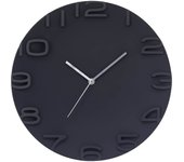 Reloj de Pared Moderno 3D Negro Ø34.5cm Thinia Home