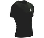 Camiseta de running compressport performance hombre negro/blanco