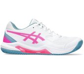 Zapatillas de padel asics gel-dedicate 8 padel mujer blanco/rosa