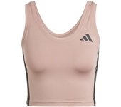 Camiseta de fitness adidas we 3bandas crop tank mujer rosa/negro