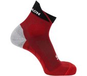 Calcetines de running salomon aero crew-white-quarry-quiet shade