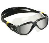 Gafas natación aqua sphere vista transparent black mirror silver