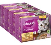 Whiskas Pure Delight 48 x 85 g Pack Mixtos en bolsitas - Ragout de ave en gelatina